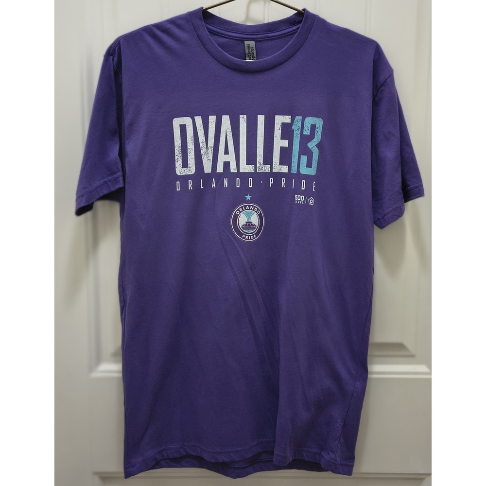 Ovalle #13‎ Orlando Pride 500 Level Double-Sided Player Tee Purple Medium